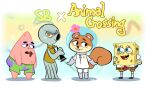 ambiguous_gender animal_crossing anthro armor asterozoan better_version_at_source bodily_fluids bottomless bottomwear brown_body brown_fur bubble cephalopod clarinet clothed clothing coleoid drooling echinoderm footwear freckles fully_clothed fur group headgear helmet mammal marine mollusk musical_instrument necktie nickelodeon nintendo octopodiform octopus open_mouth open_smile patrick_star rodent saliva sandy_cheeks sciurid sea_sponge shirt shirt_only shoes shorts smile socks spongebob_squarepants spongebob_squarepants_(character) squidward_tentacles starfish style_parody tail toony topwear topwear_only tree_squirrel waackery wind_instrument woodwind_instrument 