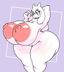  absurd_res anthro areola big_areola big_breasts big_butt blush boss_monster bovid breasts butt caprine female floppy_ears goat hand_behind_head hi_res horn huge_areola huge_breasts huge_butt huge_hips huge_thighs hyper hyper_breasts mammal nipples nude pink_areola pink_nipples solo thick_thighs toriel undertale undertale_(series) virito white_body wide_hips 