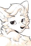  anthro blonde_hair brush_(here2express) canid canine canis coffeeclaws corsac_fox eyebrows fox fur hair hi_res looking_at_viewer mammal yellow_body yellow_fur 