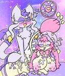  &lt;3 anthro big_breasts bimbo_skitty_(lewdchuu) blue_eyes blush bodily_fluids breasts clothing cum cum_inside cum_on_breasts duo ejaculation female fur generation_3_pokemon generation_5_pokemon genital_fluids hair hat headgear headwear hi_res impregnation lewdchuu_(artist) male male/female mienshao nintendo nipples ovum ovum_with_heart penetration pink_body pink_fur pink_hair pink_nipples pokemon pokemon_(species) purple_body sex skitty sperm_cell star white_body 