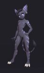  absurd_res anthro breasts ear_piercing female hi_res lombax mammal navel navel_piercing nipple_piercing nipples piercing ratchet_and_clank small_breasts solo sony_corporation sony_interactive_entertainment yorzis 
