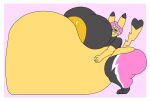  anthro aroused belly big_belly big_breasts big_butt black_clothing breasts butt clothing cosplay_pikachu_(costume) fan_character female fur generation_1_pokemon hand_on_stomach huge_breasts huge_butt hyper hyper_belly hyper_pregnancy immobile nintendo pikachu pikachu_libre pink_clothing pink_mask pokemon pokemon_(species) pregnant smile solo susie_(reathe) thick_thighs tight_clothing user3345 wrestling_outfit yellow_body yellow_fur 