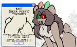  aliasing anthro breasts catjam_(artist) christmas deer deltarune eyewear eyewear_only female fur genitals glasses glasses_only grey_body grey_fur grey_hair hair holidays mammal nipples noelle_holiday nude pop-up pussy scut_tail short_tail simple_background solo spamelle tail text undertale_(series) 