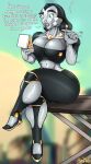  android blackarabi cappy_(robots) chair digital_drawing_(artwork) digital_media_(artwork) digital_painting_(artwork) fanartist female furniture hi_res humanoid machine movie_theater on_chair robot robot_humanoid robotic robotic_arm robotic_leg sitting sitting_on_chair solo 
