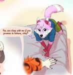  anthro bed canid canine duo eyewear felid fox furniture girly glasses male mammal moshihun pantherine tiger 