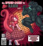  2023 absurd_res acta_(spacewaifu) animal_humanoid anthro big_butt butt canid canine cephalopod cephalopod_humanoid claws clothing coleoid colored comic cover cover_art cover_page digital_drawing_(artwork) digital_media_(artwork) duo english_text fan_character female fishnet fishnet_clothing fishnet_legwear goon_(goonie_san) hazard_(goonie_san) hi_res humanoid imminent_sex legwear male male/female mammal marine marine_humanoid marvel mask mollusk mollusk_humanoid muscular muscular_anthro muscular_male octopodiform octopus qr_code shaded sharp_claws sharp_teeth spacewaifu spider-man_(series) spider_web symbiote tail teeth tentacles text thick_thighs tongue tongue_out 