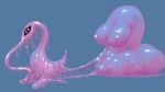  1_eye alien breasts covered_in_goo duo female feral goo_covered goo_creature hi_res junar lyluk meandraco nipples pink_eyes simple_background slime 