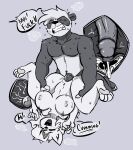  anthro bear big_breasts blanca_(nicky_illust) bodily_fluids bouncing_breasts breasts canid canine canis clenched_teeth cum cum_in_pussy cum_in_uterus cum_inside cumshot domestic_dog duo ejaculation erection eyes_closed female genital_fluids genitals giant_panda greyscale hi_res hijackerdraws hiji humanoid_genitalia humanoid_penis impregnation looking_pleasured lying male male/female mammal monochrome nordic_sled_dog on_back orgasm ovum penetration penile penile_penetration penis penis_in_pussy samoyed simultaneous_orgasms sperm_cell spitz sweat teeth uterus vaginal vaginal_penetration 
