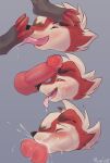  absurd_res blush bodily_fluids canid canine canis cum cum_in_mouth cum_inside domestic_dog duo feet female foot_fetish foot_lick foot_play generation_5_pokemon generation_7_pokemon genital_fluids genitals hi_res humanoid licking lycanroc male male/female mammal mewler midnight_lycanroc nintendo paws penis penis_in_mouth pokemon pokemon_(species) submissive submissive_female tongue tongue_out wolf zoroark 