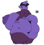  absurd_res anthro areola big_areola big_breasts big_butt breasts butt clothing female furrchan generation_1_pokemon gengar hi_res huge_areola huge_breasts huge_butt huge_thighs hyper hyper_breasts legwear looking_at_viewer looking_back nintendo nipples overweight overweight_anthro overweight_female pokemon pokemon_(species) puffy_areola purple_areola purple_body purple_nipples solo thick_thighs thigh_highs tongue tongue_out toque 