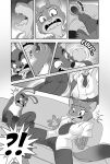  alternate_species anthro black_and_white boastudio canid canine clothed clothing clothing_transformation disney duo female fox furniture growing hi_res judy_hopps lagomorph leporid male mammal monochrome nick_wilde rabbit shocked shocked_expression shrinking size_transformation sofa species_transformation transformation zootopia 