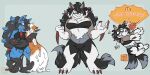  2_tails ambiguous_gender anthro breasts bruised_face covered_breasts duo dusk_lycanroc eclairscollection fusion gameplay_mechanics generation_4_pokemon generation_5_pokemon generation_7_pokemon goo_transformation hi_res hybrid hybrid_pokemon lucario lycanroc merging multi_tail nintendo one_eye_obstructed pokemon pokemon_(species) pokemon_fusion slime species_transformation tail text transformation zoroark 