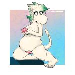  absurd_res anthro breasts female fur genitals hair hi_res humanoid moomin nude pussy simple_background solo the_moomins troll white_body zaffbanana 