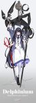  1girl 1other black_eyes black_footwear commission dual_wielding five_of_clubs full_body gloves hat highres holding holding_scissors lanyard long_hair nurse_cap original oversized_object purple_eyes scissors skeb_commission two_of_spades very_long_hair white_gloves zenmaibook 