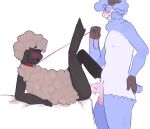  anthro blush bodily_fluids bovid caprine cloven_hooves collar drooling duo fur hooves leash leash_pull lying male male/male mammal on_back penetration saliva sex sheep tagme turch wool_(fur) wooly_(amanda_the_adventurer) 