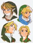  blonde_hair blue_eyes brown_hair clothed clothing eyebrows green_clothing hair humanoid humanoid_pointy_ears hylian link male nintendo not_furry solo the_legend_of_zelda uzucake young young_link 