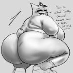  absurd_res anthro belly big_breasts big_butt blush breasts butt clothing curvy_figure digital_media_(artwork) eye_moisturizer female footwear footwear_only generation_1_pokemon gengar gigi_(dagothurfanclub) hair hi_res huge_butt looking_at_viewer mammal mostly_nude nintendo nude overweight overweight_anthro overweight_female pokemon pokemon_(species) shoes shoes_only simple_background smile solo tail thick_thighs wide_hips 