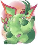  2_toes absurd_res animal_genitalia avian_butt bipedal_feral bodily_fluids claws cloaca cloaca_juice dirty_feet dragon feet female feral flygon foot_focus generation_3_pokemon genital_fluids genitals green_body green_feet hand_on_chest hi_res horizontal_cloaca narrowed_eyes nintendo nude patohoro pink_eyes pokemon pokemon_(species) presenting red_body shamala_(patohoro) soles solo spread_legs spreading tail thick_thighs toes white_beak wings 
