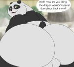  anthro bear big_butt butt camp14 chubby_anthro chubby_male dialogue dreamworks giant_panda hi_res kung_fu_panda looking_at_viewer looking_back looking_back_at_viewer looking_down looking_down_at_viewer male mammal master_po_ping solo teasing 