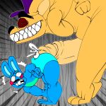  adultpartypunch animate_inanimate anthro big_penis bodily_fluids duo ejaculation five_nights_at_freddy&#039;s five_nights_at_freddy&#039;s_2 genital_fluids genitals girly golden_freddy_(fnaf) hi_res horror_(theme) huge_penis hyper hyper_genitalia hyper_penis imminent_death imminent_rape imminent_sex larger_male living_plushie male male/male penis plushie pre_leaking precum pussy_ejaculation pussy_juice scottgames size_difference teddy_bear toy_bonnie_(fnaf) 