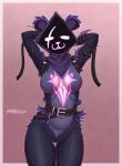  absurd_res anthro female fur hi_res purple_body purple_fur raven_team_leader royzaff9o7o solo 