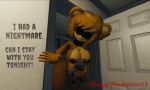  3d_(artwork) anthro asking_viewer bear big_breasts blonde_hair bow_tie breasts digital_media_(artwork) english_text female five_nights_at_freddy&#039;s fredina&#039;s_nightclub garry&#039;s_mod golden_freddy_(fnaf) golden_fredina_(cally3d) hair heavymachinima69 hi_res holding_object holding_plushie holding_teddy_bear hollow_eyes looking_at_viewer mammal nude nude_female plushie pupils scottgames solo standing_in_doorway teddy_bear text thick_thighs white_pupils yellow_body 