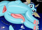  absurd_res anal anal_penetration animal_genitalia animal_penis blue_body blush bodily_fluids cetacean_genitalia cetacean_penis cum cum_drip dildo dildo_in_ass dildo_insertion dripping eeveelution feral generation_1_pokemon genital_fluids genitals hi_res looking_at_viewer male masturbation mr_fuwa nintendo object_in_ass pawpads paws penetration penis plug_(sex_toy) pokemon pokemon_(species) sex_toy sex_toy_in_ass sex_toy_insertion solo tapering_penis thick_thighs vaporeon 