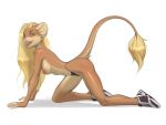  anthro butt felid female female/female himme lion mammal nipples nude pantherine solo 