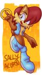  5_fingers anthro archie_comics blue_eyes boots breasts chipmunk clothed clothing countershading female fingers footwear ground_squirrel hair hi_res mammal monoexart name_drop open_clothing open_topwear open_vest power_ring red_hair rodent sally_acorn sciurid scut_tail sega short_tail sleeveless_vest solo sonic_the_hedgehog_(archie) sonic_the_hedgehog_(comics) sonic_the_hedgehog_(series) tail topwear vest 