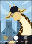  anthro building clothing elishiia giraffe giraffid hat headgear headwear hi_res horn interface kaku_(one_piece) long_neck looking_at_viewer male mammal one_piece solo taking_picture 