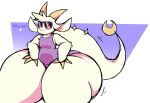  ambiguous_gender anthro atsuineko chikn_nuggit claws clothing dragon eyewear fwench_fwy_(chikn_nuggit) hi_res horn huge_thighs hyper hyper_hips hyper_thighs nonbinary_(lore) one-piece_swimsuit scalie solo sunglasses swimwear thick_thighs wide_hips 