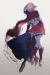  1boy 1girl alcryst_(fire_emblem) armor blood blue_hair cape fire_emblem fire_emblem_engage full_body gloves highres holding hug injury lapis_(fire_emblem) pink_hair pleated_skirt shoes short_hair shoulder_armor skirt thighhighs white_background white_thighhighs wspread 