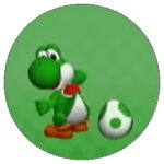  ambiguous_gender animated anthro boots clothing dancing dinosaur egg footwear green_yoshi looking_at_viewer low_res mario_bros nintendo reptile saddle scalie short_playtime solo unknown_artist yoshi 