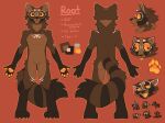  2023 4_fingers 4_toes anthro blep digitigrade doughtea english_text eyewear featureless_crotch feet fingers glasses hi_res hybrid male mammal model_sheet multiple_poses nude open_mouth pose procyonid raccoon simple_background solo standing text toes tongue tongue_out 