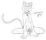 chastity_cage chastity_device collar felid feline girly kinktober mammal toggle_(artist) 