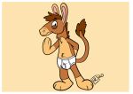  2020 anthro asinus barefoot border briefs briefs_only brown_body brown_fur bulge clothed clothing donkey equid equine feet fur half-closed_eyes hryanart male mammal narrowed_eyes signature simple_background smile solo tan_body tan_fur tighty_whities topless underwear underwear_only white_border white_briefs white_clothing white_underwear yellow_background 