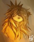  ambiguous_gender anthro aph_(artist) bird_dog bust_portrait butter butter_dog butterdog canid canine canis crown dairy_products domestic_dog food golden_retriever headgear hunting_dog mammal nude painting_(artwork) portrait retriever solo traditional_media_(artwork) 