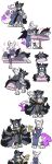  absurd_res alpha_channel anthro black_body black_fur canid canine clothed clothing colored colored_fire comic duo female fire fox fur gender_transformation grey_body grey_fur grey_hair growth hair hi_res long_hair magic male mammal massage massage_table mtf_transformation multi_tail purple_body purple_fire purple_fur simple_background tail tail_growth tied_hair transformation transparent_background virmir white_body white_fur white_hair 