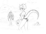  2023 3_horns anon_(snoot_game) anthro ball beach_ball big_breasts big_butt bikini black_and_white breasts bubble_butt butt ceratopsian cleavage clothed clothing curvaceous curvy_figure detailed_background dinosaur eyelashes fang_(gvh) female freckles freckles_on_butt frill_(anatomy) goodbye_volcano_high group hair hand_on_hip hand_on_own_hip horn human inflatable long_hair long_tail looking_at_viewer looking_back male mammal monochrome multi_horn one-piece_swimsuit ornithischian outside pterodactylus pterosaur reptile scalie sea seaside short_hair short_tail side_boob smile snoot_game_(fan_game) swimming_trunks swimwear tail triceratops trio trish_(gvh) unknown_artist voluptuous water wings 