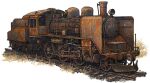 grass locomotive no_humans original railroad_tracks rust steam_locomotive train vehicle_request yaruz 