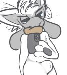  anthro canid canine generation_4_pokemon hi_res male mammal neck_tuft nintendo nipples pokemon pokemon_(species) presenting_sheath riolu sketch solo solo_focus tuft vivarin1969 wide_hips 