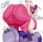  absurd_res areola bent_over big_breasts big_butt blep breasts butt female generation_9_pokemon hi_res huge_breasts huge_butt hyper hyper_butt jinu nintendo nipples not_furry pink_areola pink_nipples pokemon pokemon_(species) solo thick_thighs tinkaton tongue tongue_out 