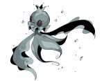  animal_focus frillish frillish_(male) frown full_body highres jellyfish looking_at_viewer no_humans oimo_kenpi open_mouth pokemon pokemon_(creature) red_eyes solo white_background 