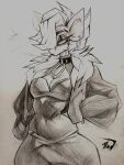  anthro breasts cigarette cigarette_smoke cleavage clothed clothing collar collar_ring dress ear_piercing earth_pony equid equine fan_character hair hair_over_eye hand_in_pocket hasbro hi_res horse jacket mammal my_little_pony notched_eyebrow one_eye_obstructed piercing pockets pony smoking tlen_borowski tlen_borowski_(oc) topwear 