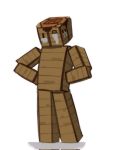  ambiguous_gender animate_inanimate crafting_table for_a_head full-length_portrait hands_on_hips hi_res kogito microsoft minecraft mojang object_head portrait simple_background solo standing toony white_background wood xbox_game_studios 