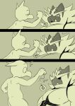 2020 anthro big_pupils broken butt comic dilated_pupils duo ears_back felid feline generation_1_pokemon generation_7_pokemon hi_res holding_object holding_pendulum humanoid hypno_(pokemon) hypnosis incineroar larger_anthro larger_male looking_at_another male mammal mind_control monochrome nintendo nipples nude pecs pendulum pivoted_ears pokemon pokemon_(species) pupils purring size_difference smaller_humanoid smaller_male swinging tush uhoh underbite wide_eyed 