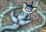  animal_genitalia animal_pussy anus avisheart blue_body blue_pawpads blue_pussy bodily_fluids bubble butt canine_genitalia canine_pussy detailed_background drunk drunk_bubble eeveelution female feral fin generation_1_pokemon genital_fluids genitals hi_res lying mammal marine nature nature_background nintendo on_back open_mouth pawpads paws pokemon pokemon_(species) potion presenting presenting_pussy pussy pussy_juice river rock smile solo solo_focus substance_intoxication tail tail_fin vaporeon water 