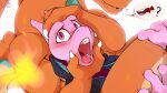 16:9 4k absurd_res ambiguous_gender anthro blush charizard claws clothing duo finger_claws generation_1_pokemon hi_res hoodie lapatte legendary_pokemon looking_at_viewer membrane_(anatomy) membranous_wings mewtwo nintendo open_mouth orange_body pat_(lapatte) pink_body pink_eyes pokemon pokemon_(species) tail topwear widescreen wings 