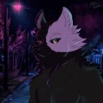  animated anthro approach azki_(azki_wolf) bared_teeth black_body black_fur canid canine canis fur heterochromia looking_at_viewer low_res male mammal neko_bueno solo tongue tongue_out white_body white_fur wolf 