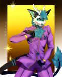  absurd_res anthro canid canine deer fox giorno_giovanna hi_res hybrid jojo&#039;s_bizarre_adventure kuro_deer_fox male mammal meyru_rubi solo 